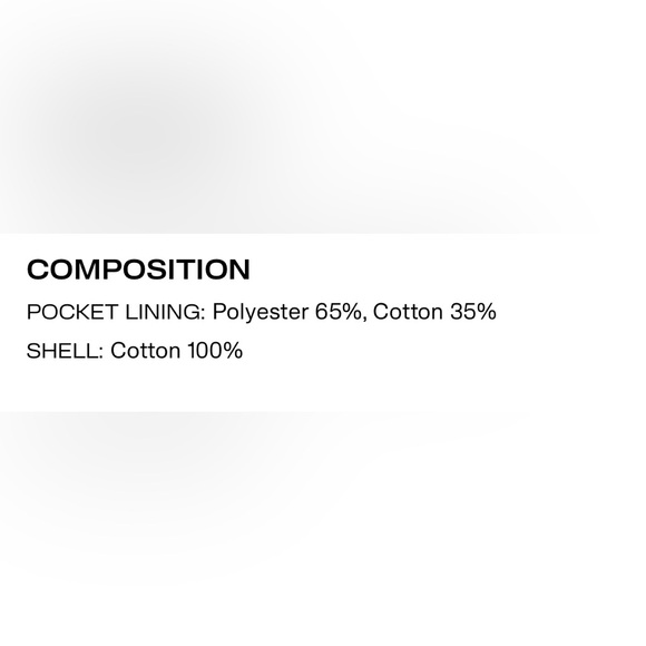 White Denim Jacket 100% Cotton - Size Large - Picture 8 of 9